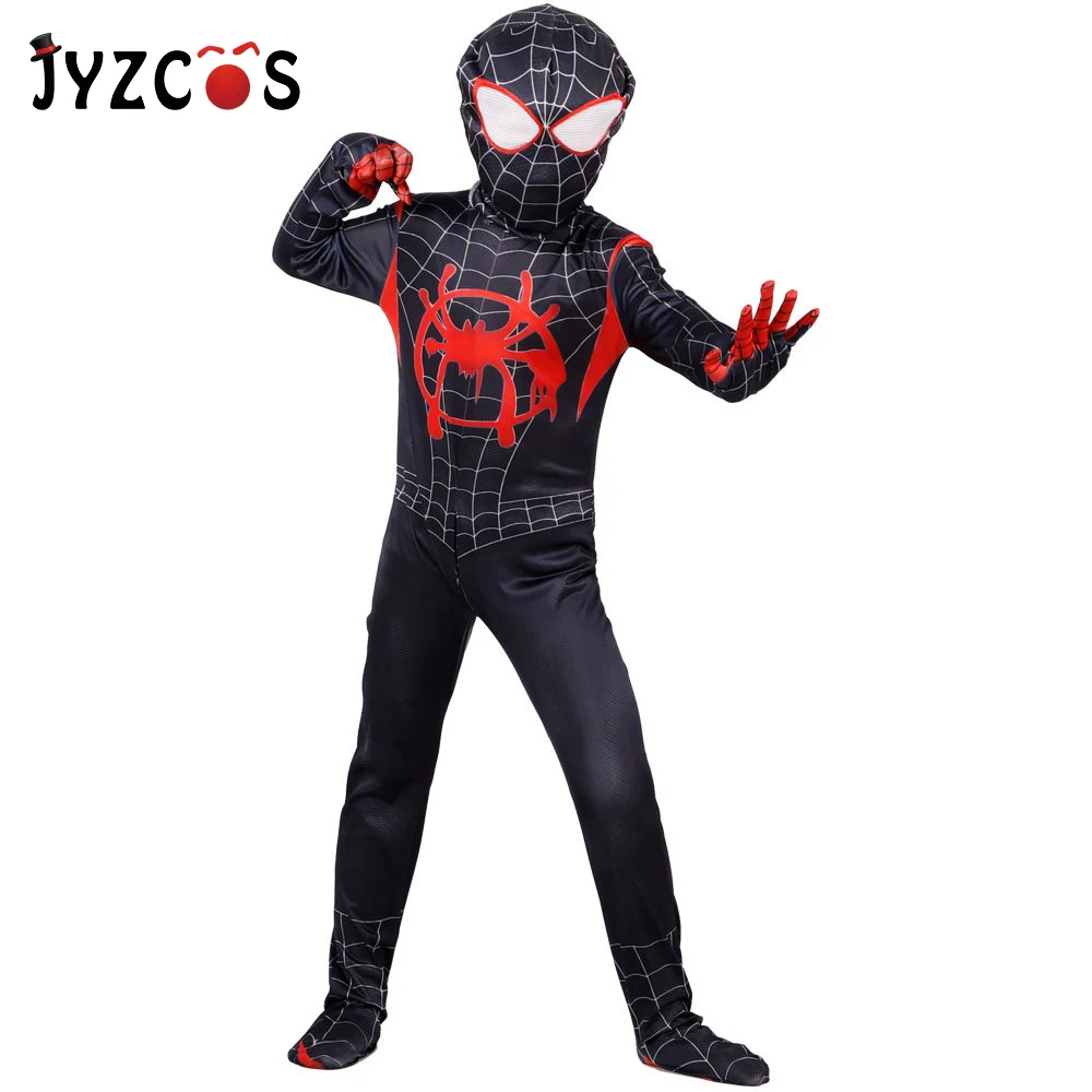 JYZCOS/Детский костюм Человека паука Человек паук The Spider Verse Miles Morales карнавальный