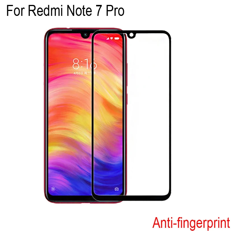 

2.5D Full Curved Screen Protector For Xiaomi Redmi Note 7 Pro Protective Tempered Glass Note7 Pro Protective Glass Film Parts