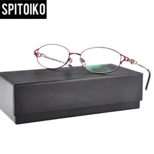 SPITOIKO ободковая металлическая оправа овальные оптические очки для женщин Близорукость очки по рецепту очки N8504