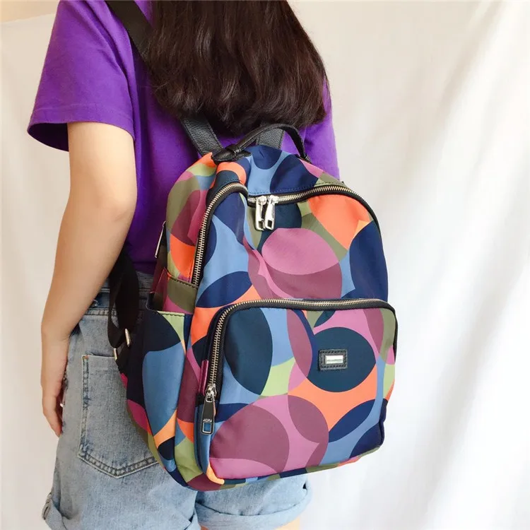 

Women's Backpack Student Oxford Shoulder Pack Korean Edition Simple Travel Large Capacity Backpack