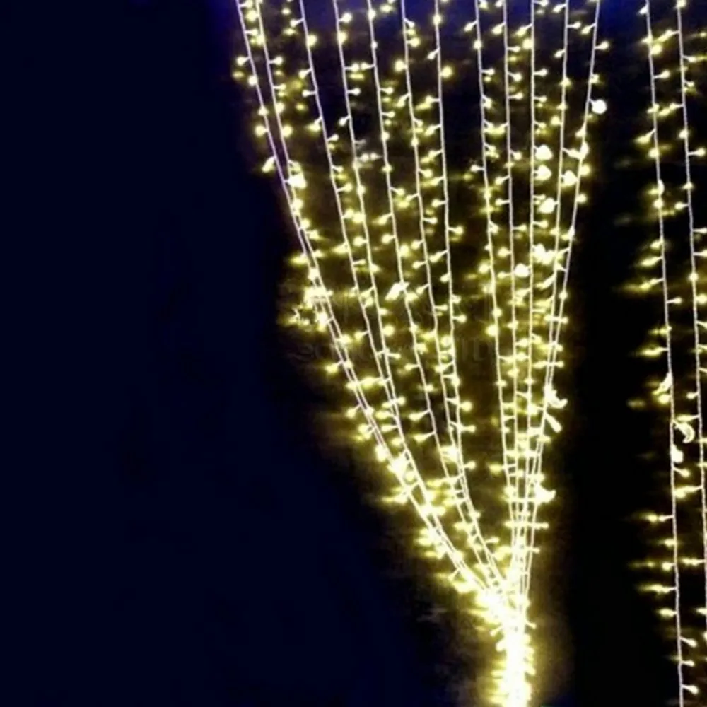 50 шт. Лидер продаж 3*3 м полноцветный 300 светодиодов LED открытый украшения Рождество елка огни, под занавес света для сада Свадебная вечеринка