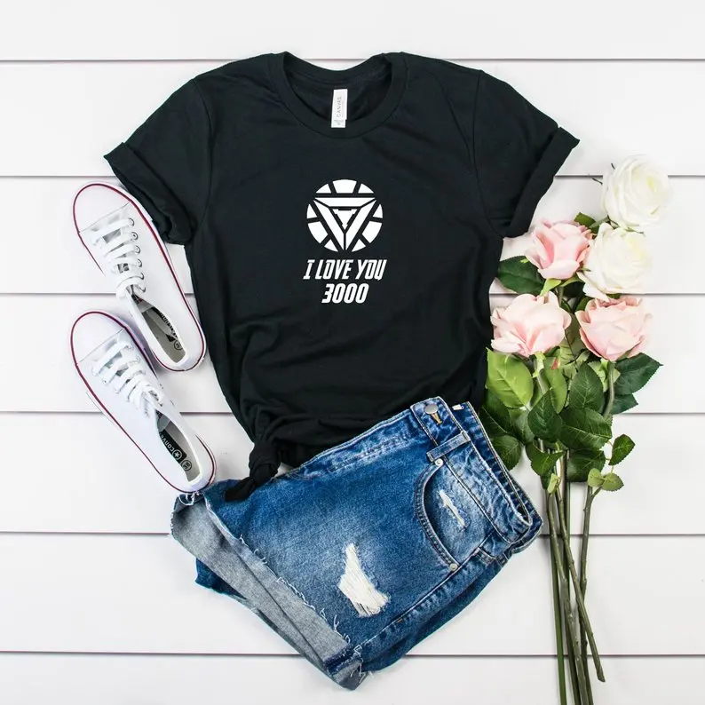 

Starqueen-JBH I Love you Graphic Tee 2019 new summer fashion 100% Cotton Casual t-shirt harajuku Hipster Short Sleeves