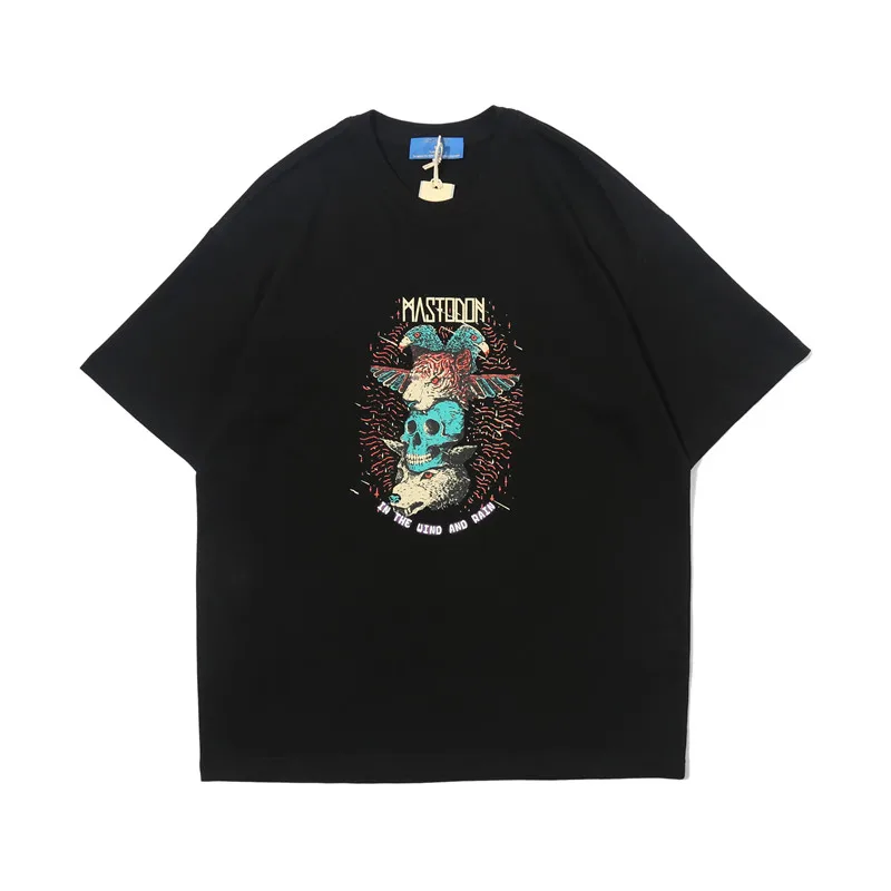 

women men t-shirt OVDY 19SS Animal illustration TEE hip hop pmo streetwear casual print harajuku cotton oversized short t shirt
