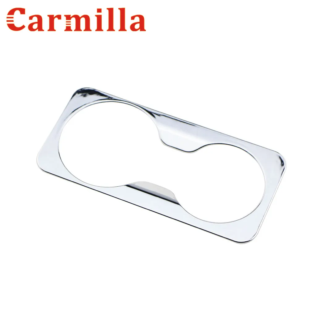 

Carmilla ABS Chrome Front Back Water Cup Decorative Trim Cover Sticker For Kia Sportage R 2012 2013 2014 2015 accessories