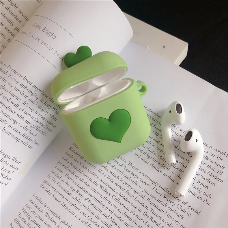 Love Heart Case For AirPods Bluetooth Wireless Earphone Case  (14)