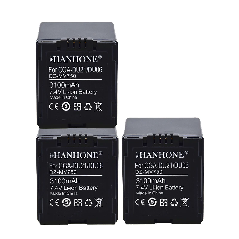 3PCS 3100mAh CGA-DU06 CGA-DU21 CGADU21 CGR-DU06 Camera Battery For Panasonic NV-GS330 GS408 GS508 GS500 GS400 MX500 PVGS90 | Электроника