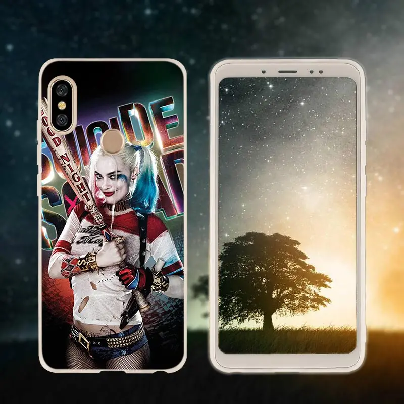 Silicone 3 Etui чехол для телефона для Xiaomi redmi Примечание 8 iPhone 7 6 plus 5 iPad Pro redmi 7 8 6pro 6a s2 5a 4a 4x y3 5plus 7A "," Харли Квинн "Джокер", с принтами "отряд самоубийц"," - Цвет: Silicone 3