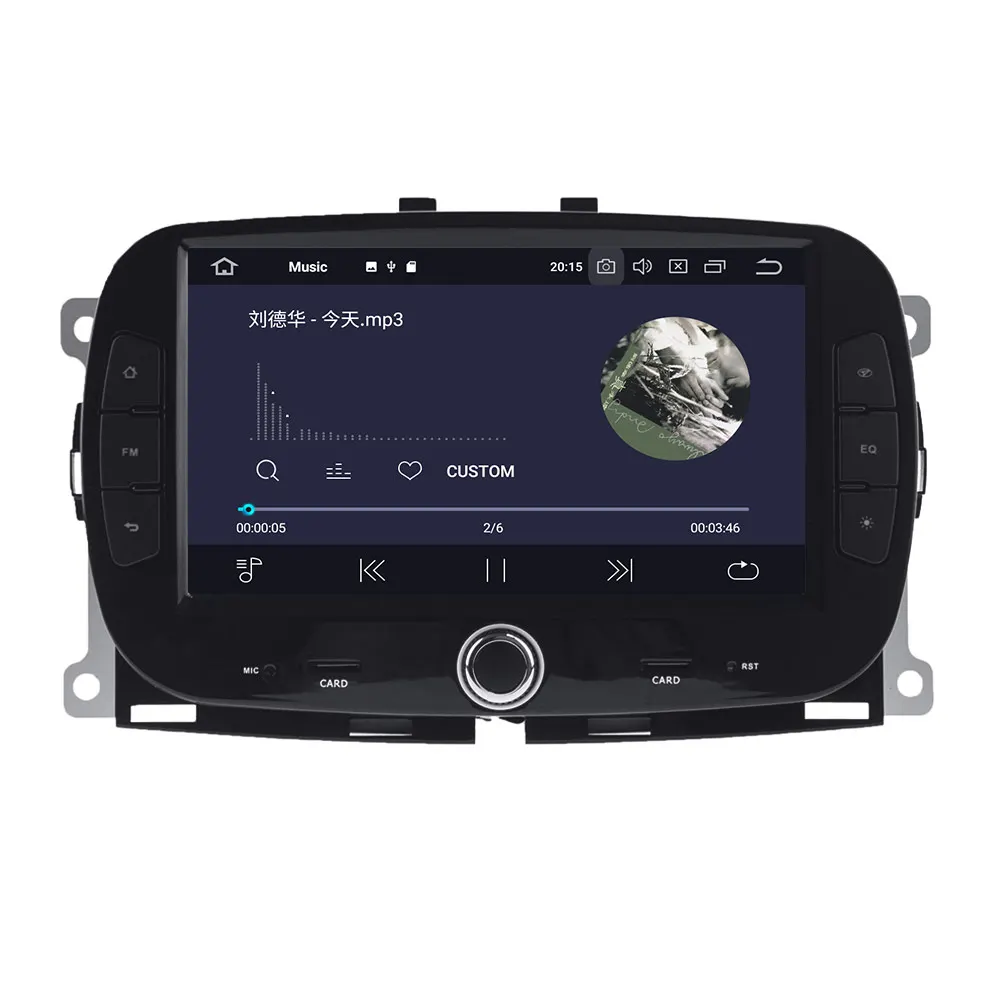 Best Aotsr Android 9.0 Car GPS Player for FIAT 500 (312) 2015-2019 Octa Core Auto Stereo Navi Radio Multimedia 2 din bluetooth WIFI 2