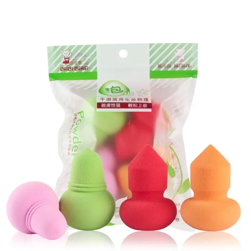 

Fashion 4pcs Pro Makeup Foundation Puff Multi Shape Sponges New 0629