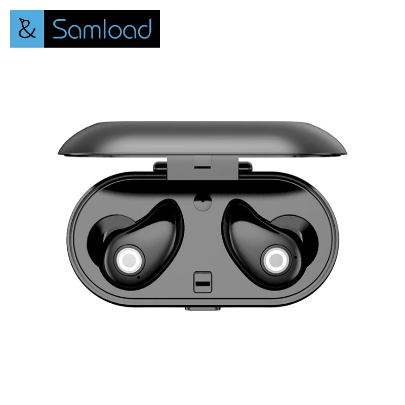 

Samload Bluetooth Wireless Earphones TWS True Earbuds Mini Stereo Music Headsets With for Phones Charging Box Mic
