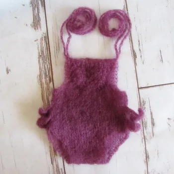 

Baby Girl Ruffle Dress Crochet Newborn Girl Lace Romper Photography Props Photo Prop Overalls Infant Onesie Soft Newborn Suit