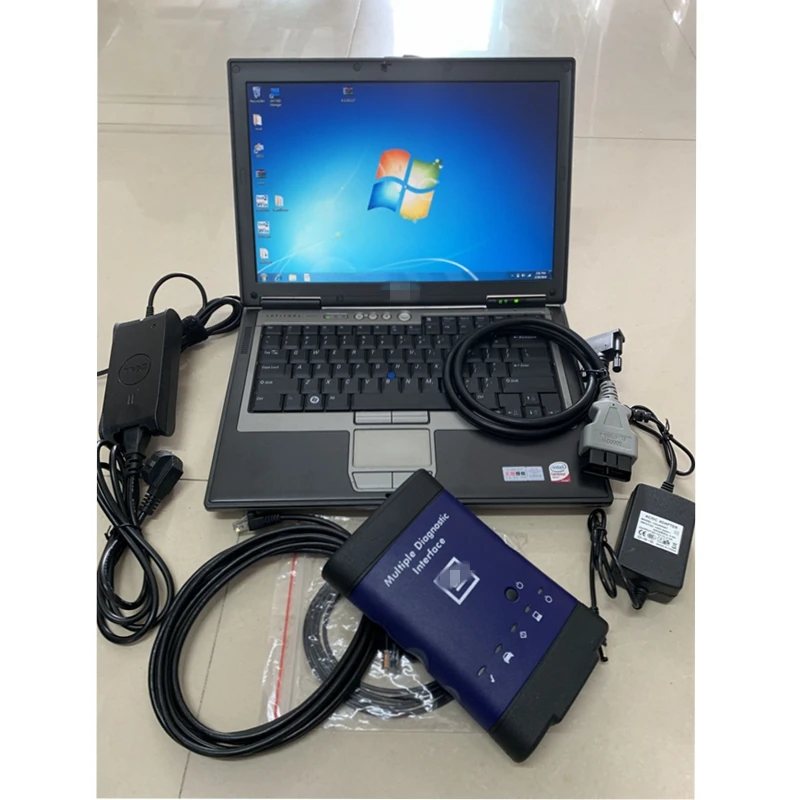 

D630 laptop with 320GB HDD ready to use New Generation multiple diagnostic interface G-M Scanner G-M MDI with GDS2 + TECH2WIN