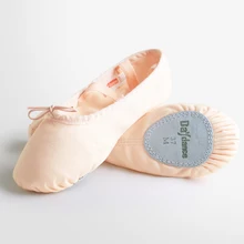 Женские парусиновые балетные туфли для танцев; Балетные тапочки для взрослых и детей; танцевальные Тапочки
