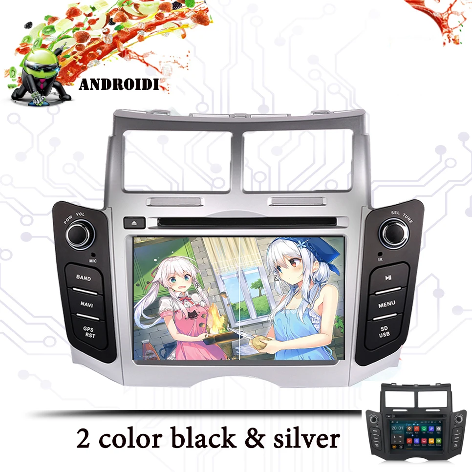 Android 9 0 автомобильный dvd плеер для TOYOTA YARIS 2005 2006 2007 2011 Навигация GPS аудио радио