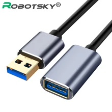USB 3,0 кабель USB3.0 удлинитель для мужчин и женщин кабель для передачи данных USB для ПК клавиатура принтер камера мышь игровой контроллер
