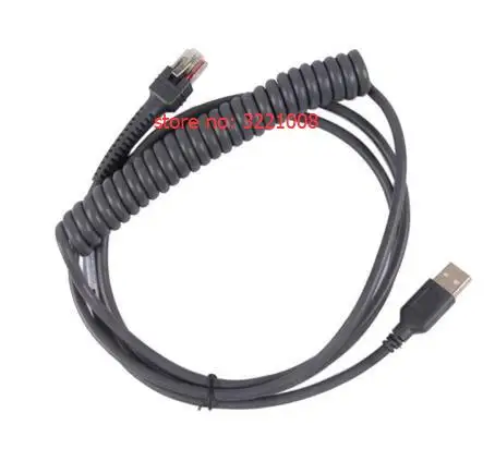 Новый 3 м 10 футов Спиральный USB-кабель совместимый с Motorola Symbol LS2208 LS4208 LS7708 LS7808
