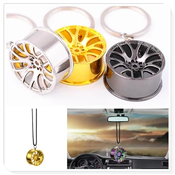 

Car Wheel Hanging Mirror Decoration key chian keychian ring keyring for Kia Provo K9 Cross Carens CUB Trackster Ray K2 Naimo