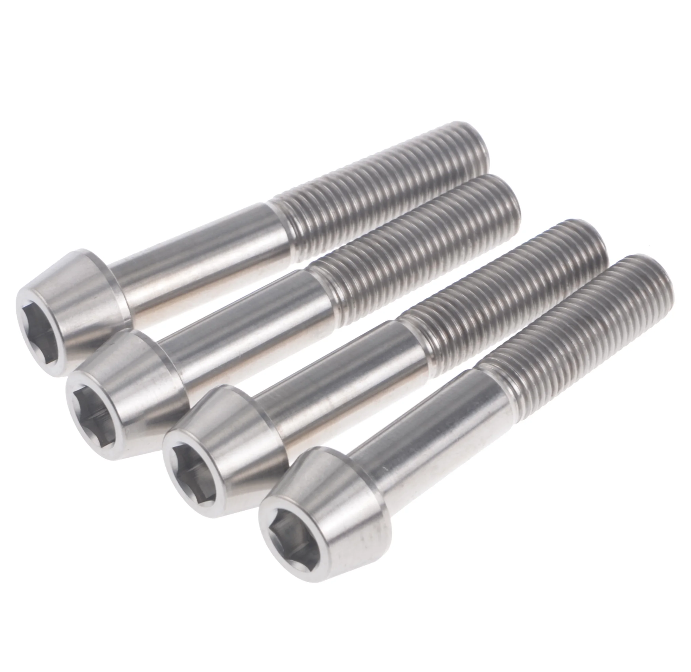 4pcs/lot Titanium Ti M10 x 60mm Bike Bicycle Front Brake Caliper Bolt