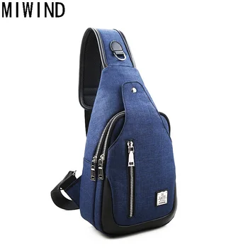 

MIWIND 2017 New Casual Chest Bag For Men Single Shoulder Leisure Multifunction Crossbody Bag For Short Trip TQH1101