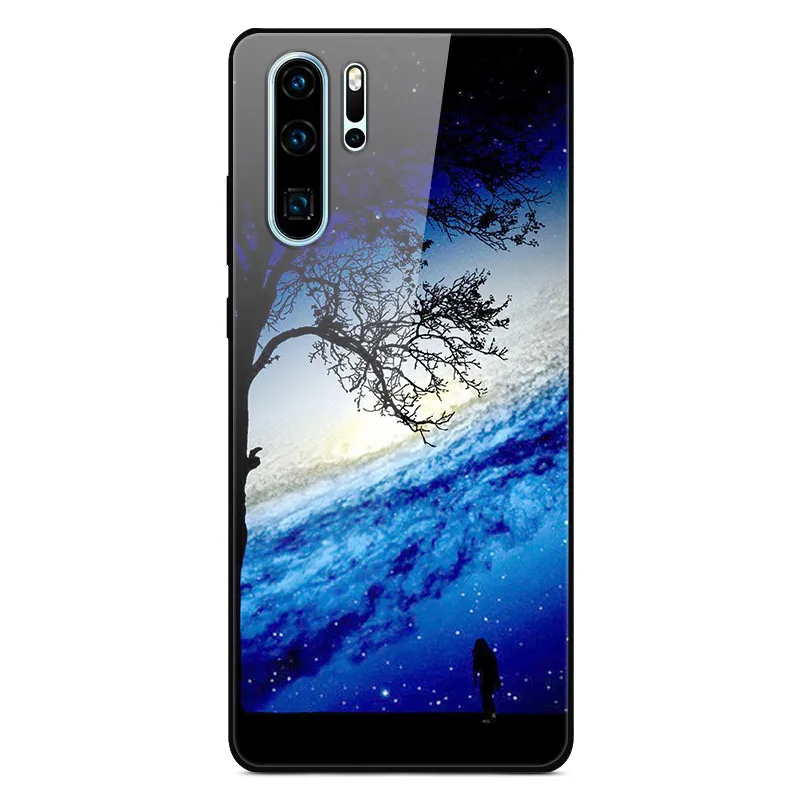 14 Для huawei P30 Pro Чехол из закаленного стекла, планета космос, чехол из стекла для huawei P30 Lite Pro P30Lite P30Pro Coque Cover - Цвет: 14