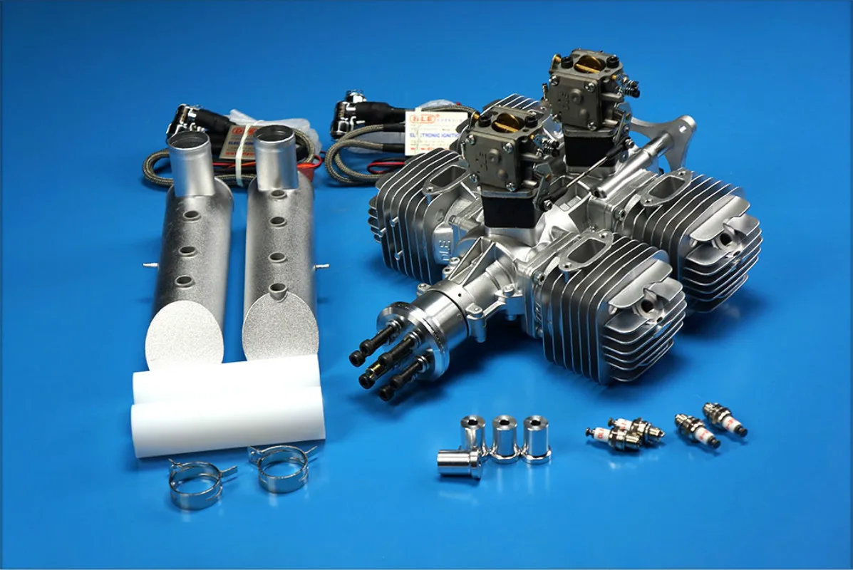 

DLE 220CC DLE222 222CC Gasoline Engine W/Electronic Lgniton &Muffler For RC Airplane Parts 4.8V-8.4V