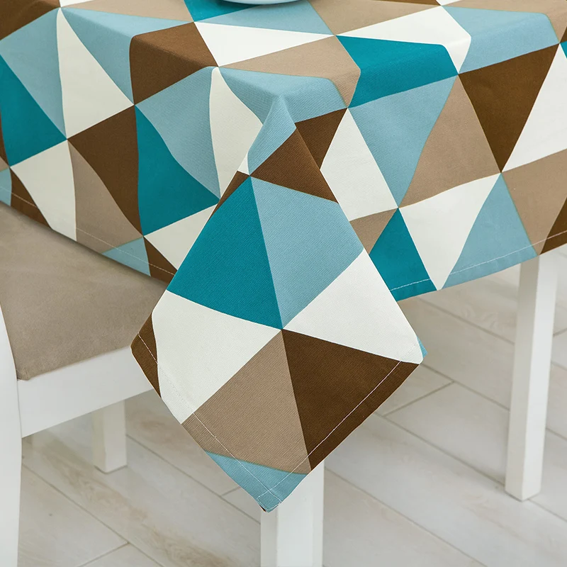 الظلام الرجعية الجدول القماش المطبوع طاولة مستطيلة غطاء المنزل في حزب مأدبة سماط الديكور الهندسي