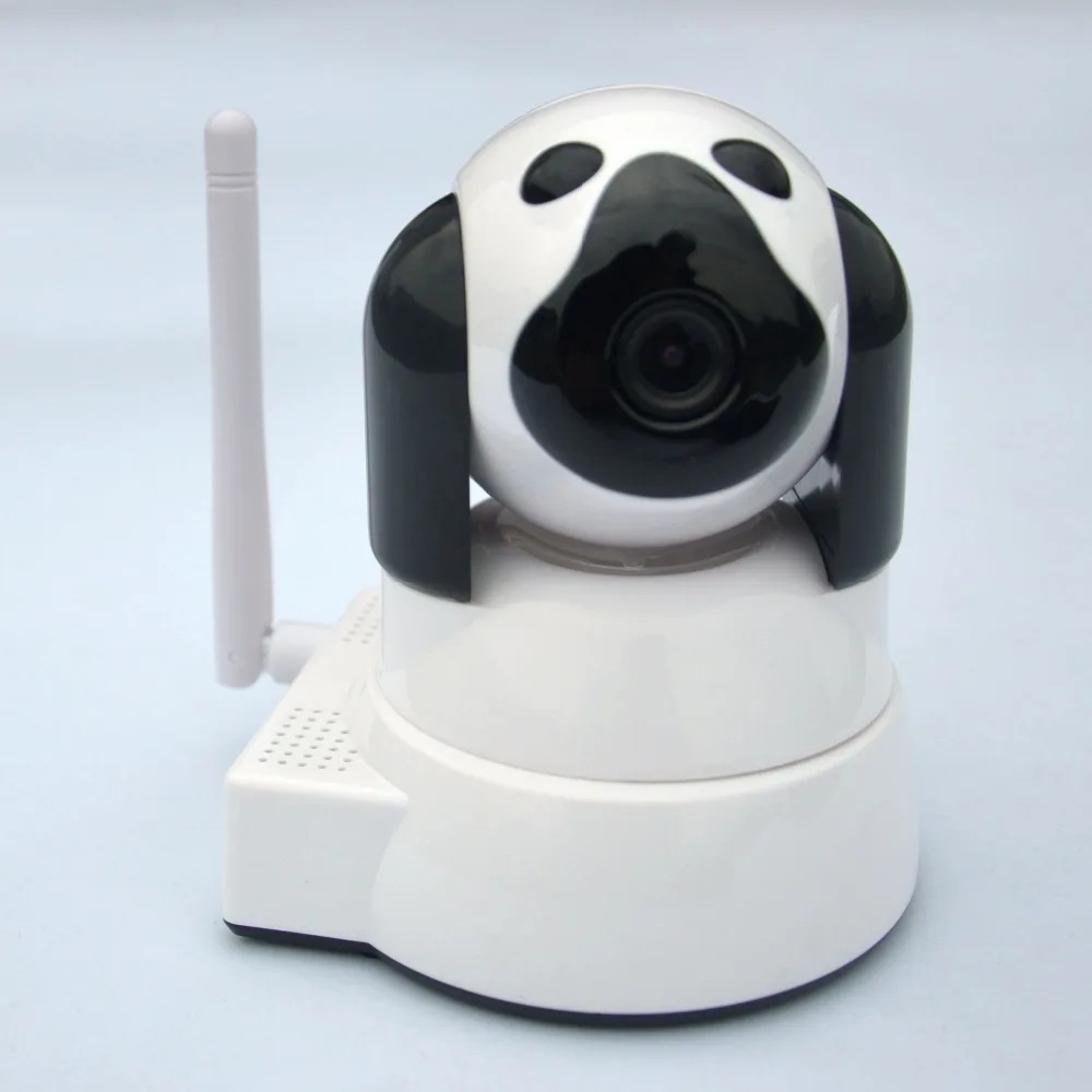  Wireless Wifi IP Camera Monitor with H.264 1.0MP HD 1280 X 720P IR Night Vision Two-way Audio Bulit-in Mic Speaker Motion Detect 