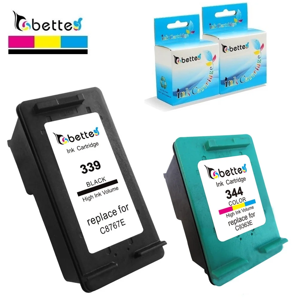 Черный + цветной принтер картриджи для HP 339 344 hp339 hp344 Deskjet 6940 6940dt 6943 6980 6980dt 6980xi 6983 6988