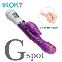 IKOKY 12 Speed Strong Rabbit Vibrator Clitoris Stimulator G spot Massager Sex Toys For Women