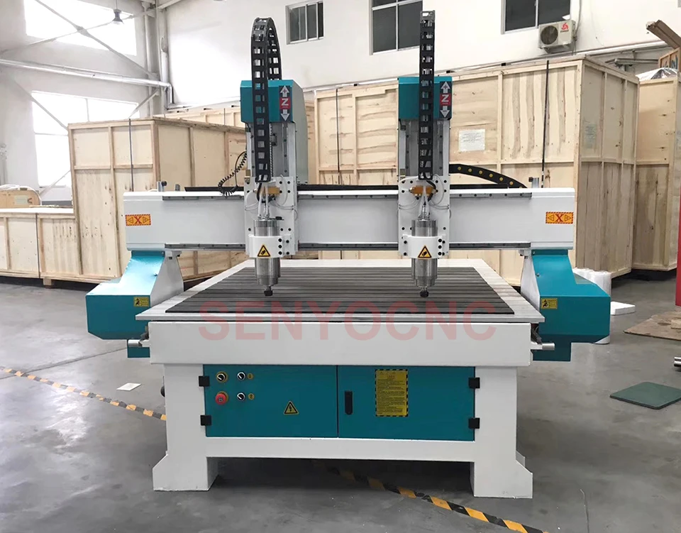 Дерево/камень хорошая цена 2 головки Cnc маршрутизатор машина для pcb гранит/Cnc