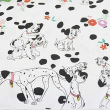 101 далматинцы Собака Щенок вязаное лоскутное изделие из хлопчатобумажной ткани шитье Детская одежда пижамы футболка ручной работы DIY текстиль подарок