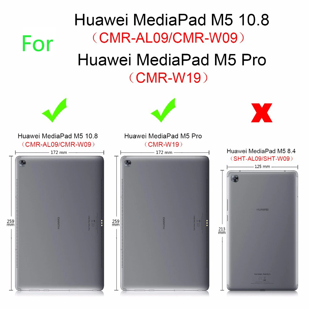 Премиум кожаный чехол для Huawei Mediapad M5 10 Pro 8 CMR W19 W09 AL09 смарт 8|Чехлы планшетов и