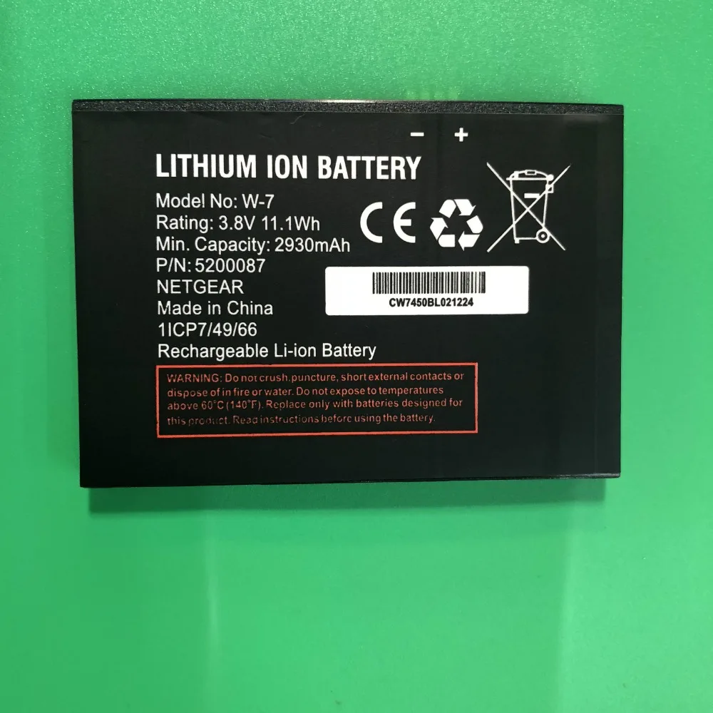 

W-7 Battery W7 For Netgear Sierra Aircard 790S 810S Battery Wireless Router 2930mAh 3.8V Li-Ion Lithium Rechargeable Batteries