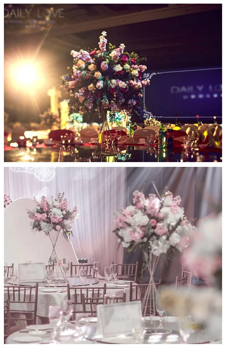 JAROWN Wedding Decoration Iron Flower Stand Stage Props Decor Road Sign Creative Flower Frame Photography Home Decoration (17)