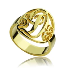 Sterling Silver Initial Circle Monogram Ring Personalized Name Ring Monogram Jewelry цена Sterling Silver Initial Circle Monogram Ring Personalized Name Ring Monogram Jewelry цены онлайн