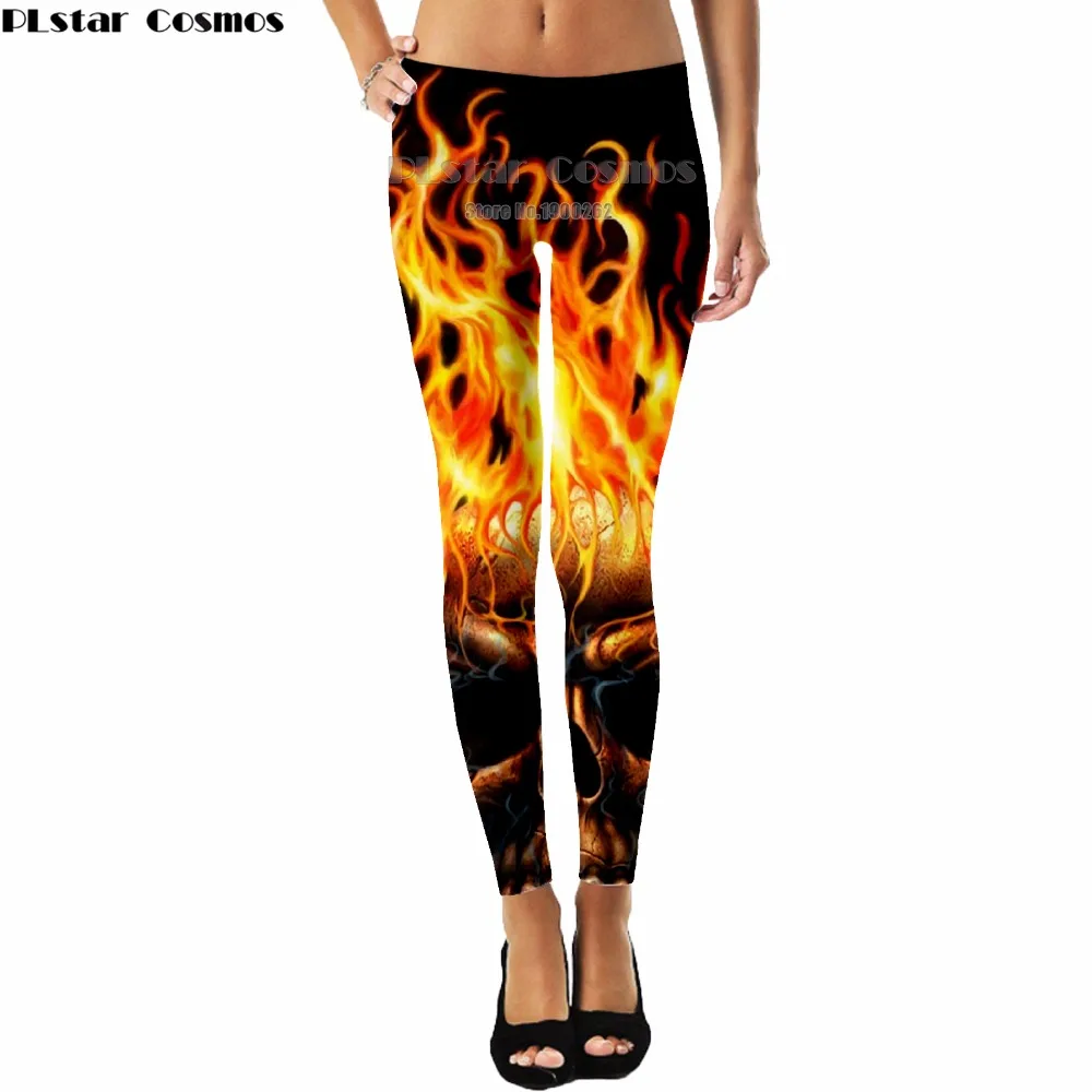 

PLstar Cosmos Skull Harajuku style Fahion dark skull Leggings Popular Brand 3D Full Print Women Plus size S-3XL