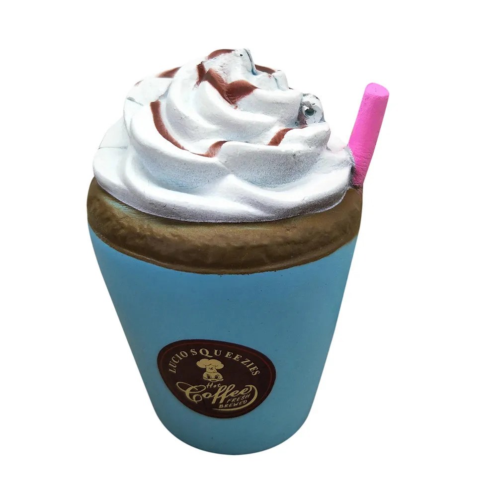 1pc interesting Colossal Cup Cake Slow Rising Cream Scented Soft Toy Party Favor Gift 6.10 - Цвет: Blue