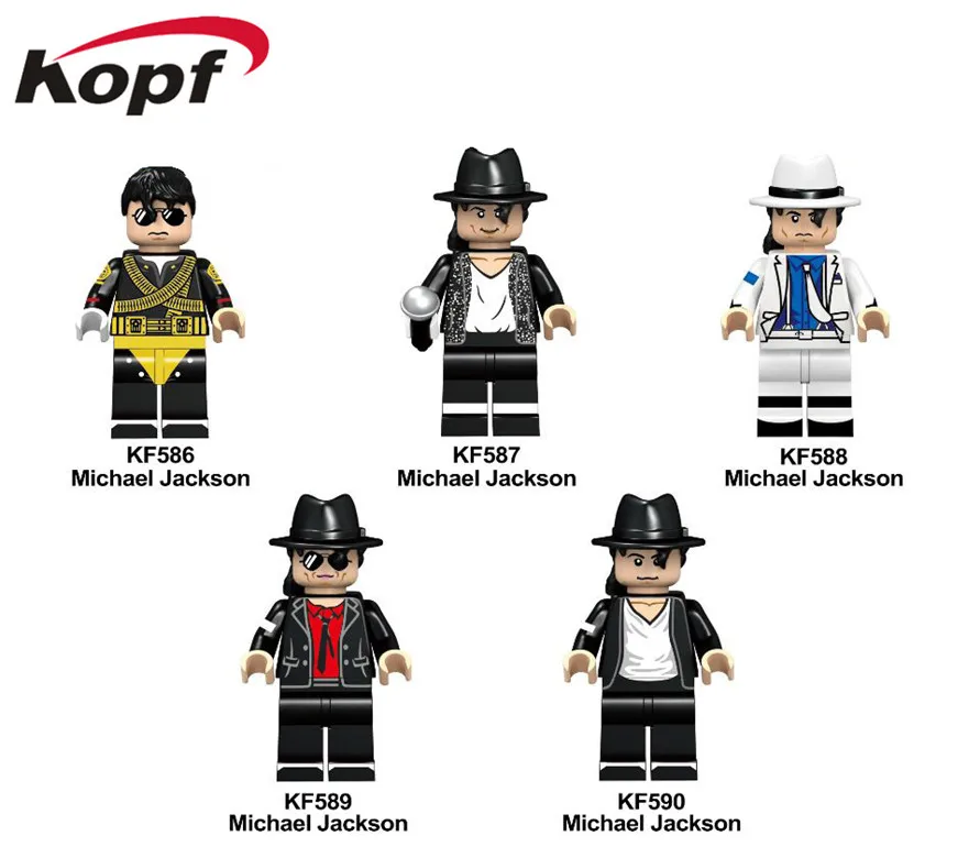 

Single Sale Michael Jackson Roronoa Tommy Chong Shanks Sailor Moon Building Blocks Action Figures Gifts Toys For Children KF6047