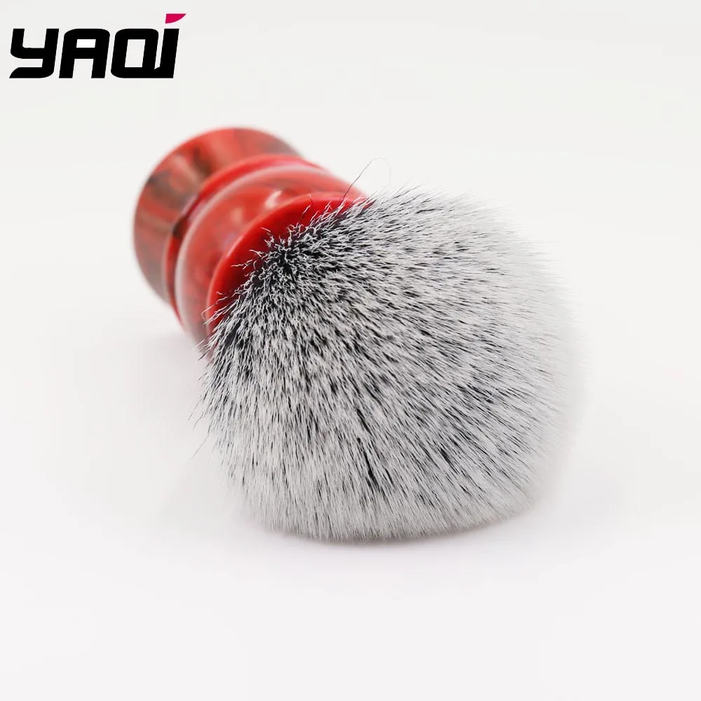 Yaqi 24 мм Мужская кисть для бритья с смолы ручка синтетических волос хороший смокинг узел