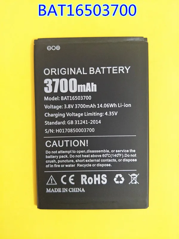 Резервная батарея AZK 10 шт./лот BAT16503700 3700 мАч Для DOOGEE x7 x7s Doogee X7 Pro для смартфона |