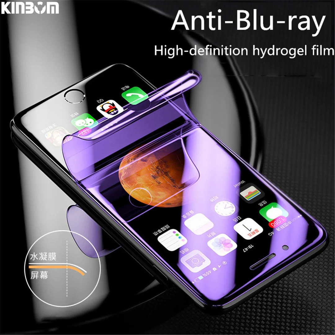 

KINBOM Cover Soft Hydrogel Film For Iphone 6 6s 7 8plus X Soft Film For Oppo A57 A59 R9splus R11 R11splus Screen Protector Film