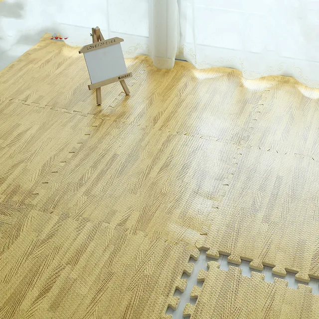 Kayu Butir EVA Foam Mainan Bayi Puzzle Bermain Tikar 