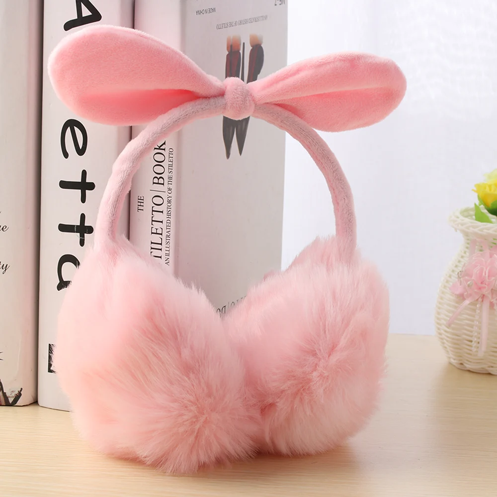 1PC Lovely Rabbit Fur Winter Earmuffs Ear Oreilles Warmers Comfort