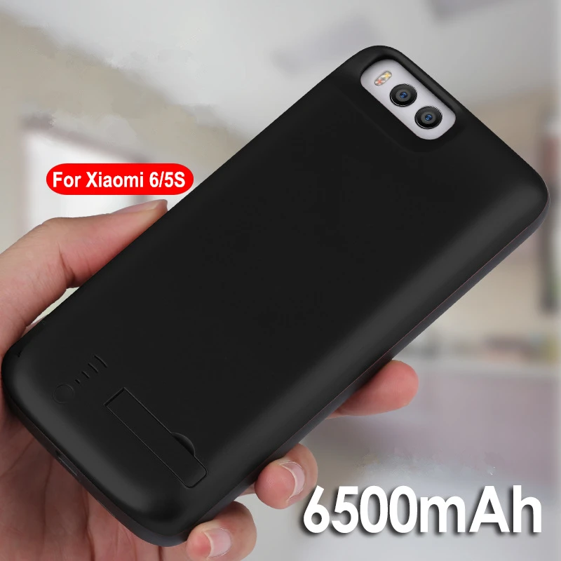 6500 мА/ч внешний аккумулятор для Xiaomi mi, 6 5S, чехол для аккумулятора, внешний резервный аккумулятор, чехол для зарядного устройства для Xiaomi mi 6 mi, держатель для 5S