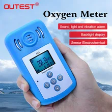 Кислородный(O2) детектор концентрации кислородный измеритель O2 Тестер монитор качества воздуха анализатор газа с ЖК-дисплеем звуковой светильник