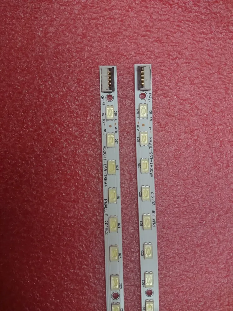 

New 2pcs LED strip for V500HK1-LS5 4A-D078708 D078707 D071072 V500H1-LS5-TLEM4 V500H1-LS5-TREM4 TLEM6 TREM6 V500HJ1-LE1