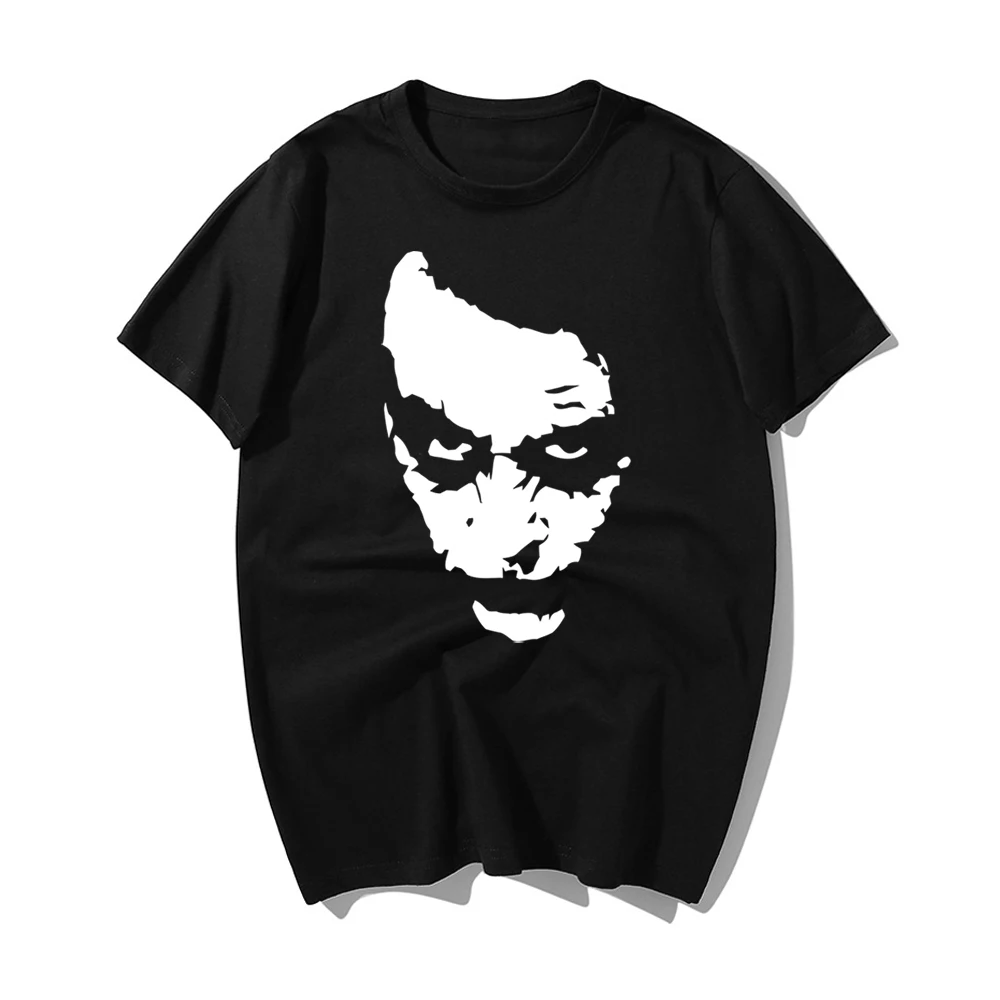 

The Dark Knight Fashion Printed T Shirt Men Joker Face Casual Male Tshirt Clown Short Sleeve Funny Hip Hop T Shirts Pokemon