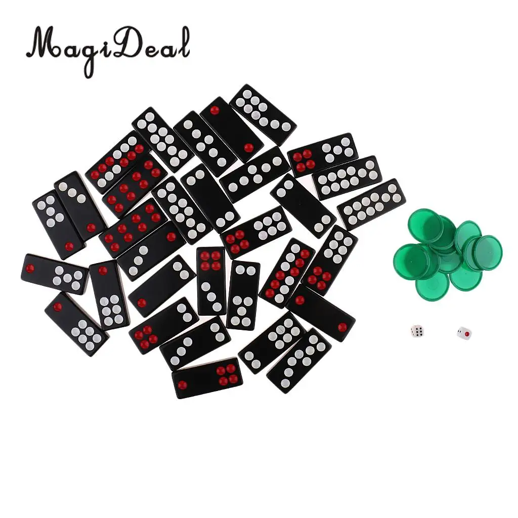 MagiDeal Chinese Pai Gow Paigow Tiles Set Casino Game Party Fun Toy for Party Entertainemnt Gambling Game Novelty Toy Gift