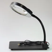 10X Magnifying Glass Loupe Multi-functional Magnifier 10X Lens Loupe Desk Magnifier Lamp with Light Magnifying Tool Flexible Arm monocular magnifying glass with led light measuring 10x jeweler tool eye reading magnifier eyewear different lens choices