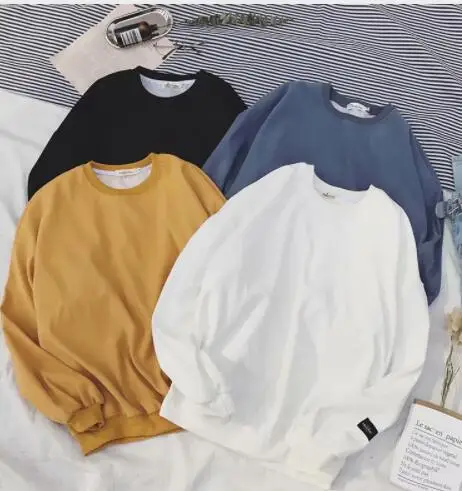 

Autumn Men's Sweater Loose Long-sleeved Round Neck Jacket Trend Clothes